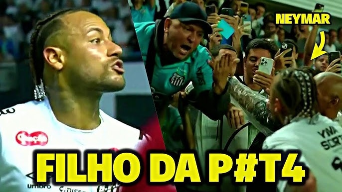 Neymar bate boca com torcedor do Santos após derrota no Brasileirão