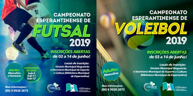 Futsal e voleibol