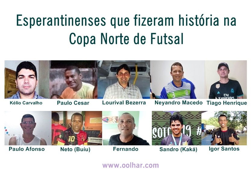 esperantinenses que fizeram história na Copa Norte de Futsal.